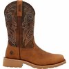 Rocky MonoCrepe 12in Waterproof Western Boot, Bronze Brown, M, Size 12 RKW0438